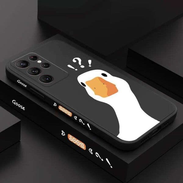 Doubtful Duck Phone Case For Samsung Galaxy S25 S24 S23 S22 S21 S20 Ultra FE S10 S9 S10E Note 20 ultra 10 9 Plus Cover