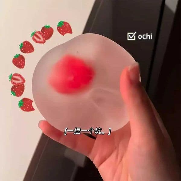 Maltose Squishy Toys Anti Stress Sensory Fidgets Toy Soft Simulated Transparent Blue Maltose Slow-rebound Decompression Toy T260602XY6Q