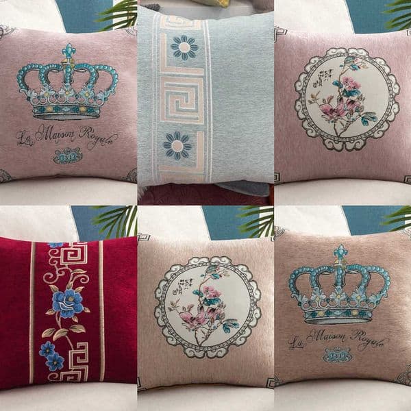 embroide Luxurious Light lowcase luxury Square living ro Sofa cushion Cervical Slee Dormi low Household Y260601