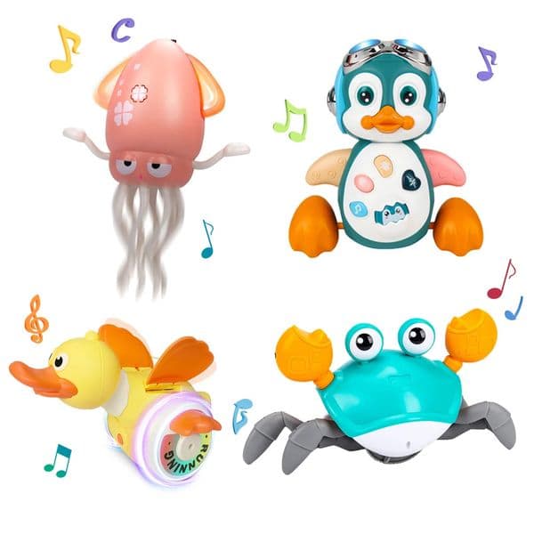 Kid Electronic Pet Toys Dancing DuckOctopus Musical Baby Crawling Toys Toddler interactive Toys Tummy Time Gifts260601