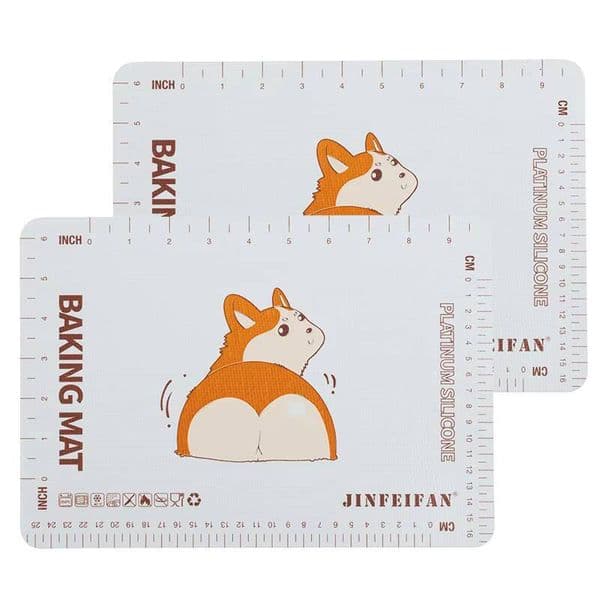 Non-Stick Silicone Baking Mat 2-Piece Set Reusable Heat-Resistant Suitable For Oven Cookies, Macarons, And Bread Rolling