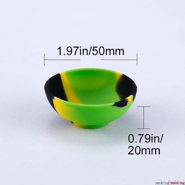 Bowl Shape Silicone Container Food Grade Small Rubber 16.5ML Non-stick Jars Dabber Tool Storage Oil Holder Mini Wax Container