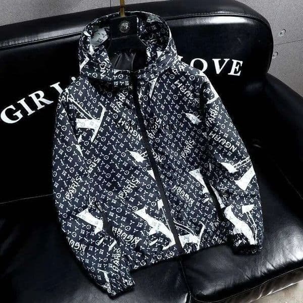 LVS Jackets Mens Outerwear Coats Trendy Coat Spring And Autumn Trend Handsome New LVS Jacket Luxury Casual Hooded Top Mens Clothing Designer Jackets Daily Outfit f7b