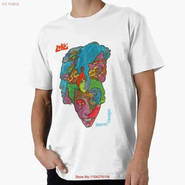 Love Forever Changes Premium Made in USA Mens T Shirt S to 5XL vintage Washed Top For Everyday Wear Slightly Versatile Unisex L260529