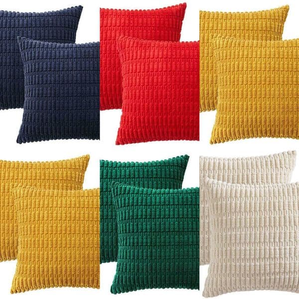 He Minimst Wheat Ear Corduroy lowcase Bedro Living Ro Bed Thick Cushion Off low Cover Y260601