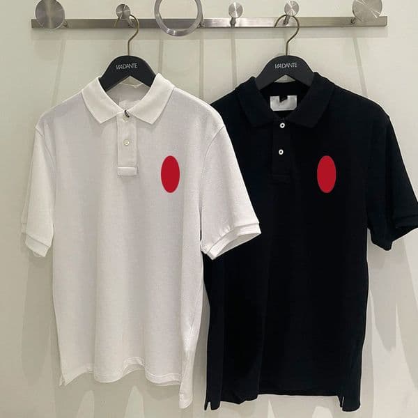 Men's Designer Polo Shirt - Summer Casual Breathable Short Sleeve, Premium Pure Cotton Collared T-Shirt with Stylish Heart Embroidery