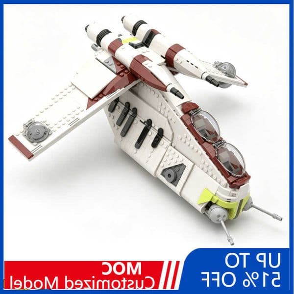 Clone 1278Pcs Wars Republic Gunship Star Building Blocks Diy Educational Assembly Toy Gunship Display Collection Birthday Gift L260602TDLO