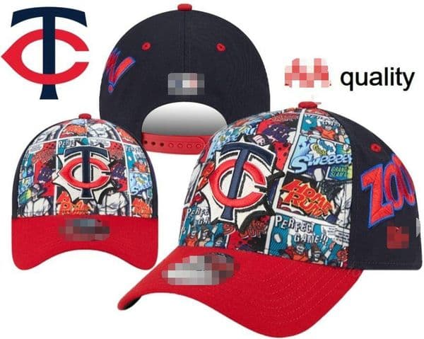 2026 Men's Classic cap Twins Flat Peak 2025 World series Snapback Strapback Heart Full Size Closed Caps Fashion Hip Hop Women Baseball Sports All Team Fitted Hats a0