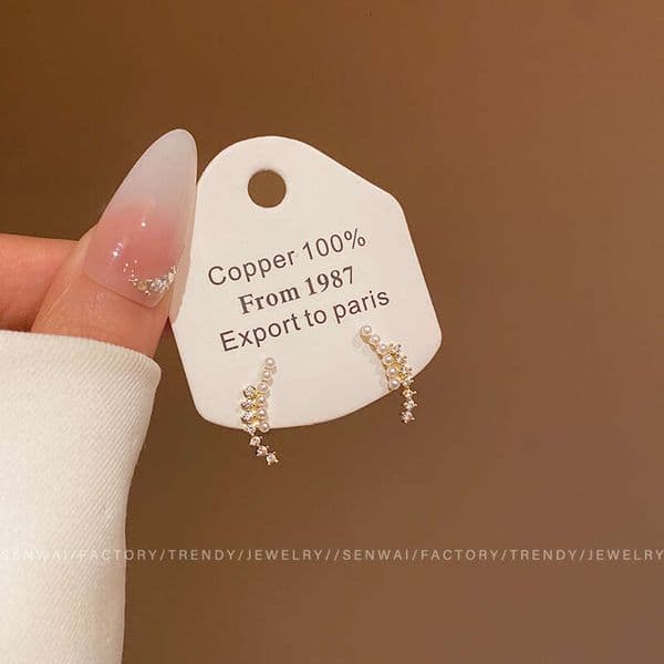 Designer Jewelry Luxury Jewelry Luxury Zircon Pearl Stud For Women 2026 New Popular Style Elegant Earrings Unique Design With A Sen