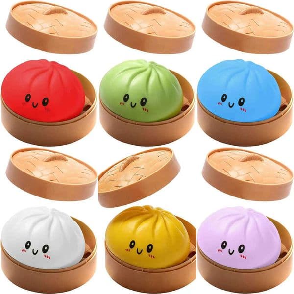 Squishy Mystery Dumpling Stress Balls Fidget Sensory Toy Soft Squeeze Decompression Dough red 951 Y260601