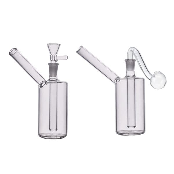 Wholesale Portable 10mm Female Glass oil burner pipe Clear Thick heady mini cheap Water tobacco bongs with Smoking banger bowl