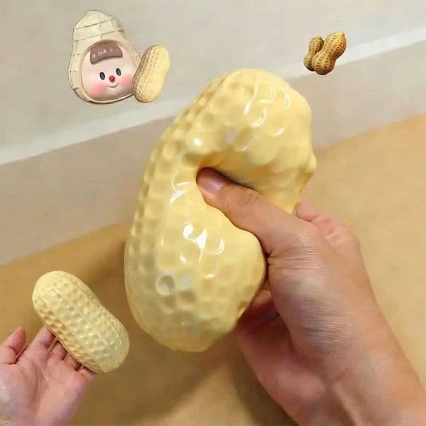 Peanut Stress Ball Crunchy Squeeze Ball Squishy Toy Buttery-Soft Feel Fidget Toy ASMR Sensory Anti stress relief toy for Adults T260602
