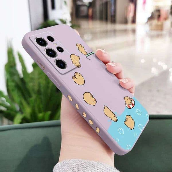 Animal Diving Phone Case For Samsung Galaxy S26 Plus Ultra Liquid Silicone Cover