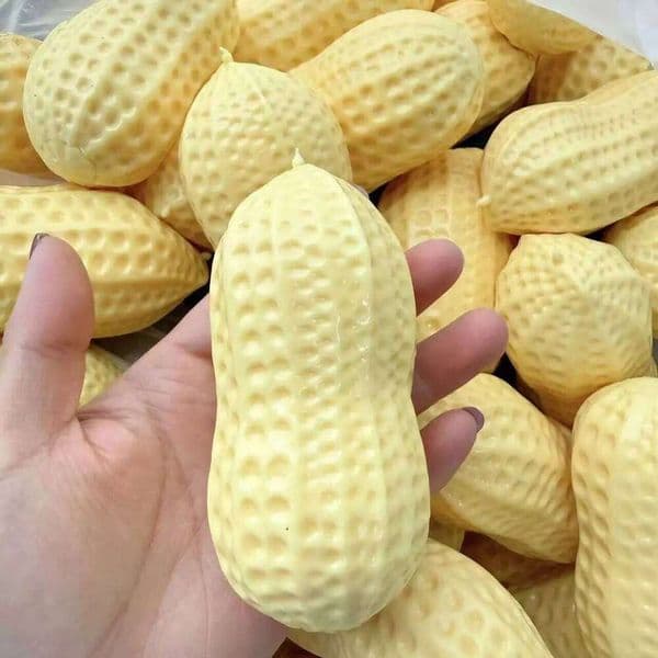 Peanut Crunchy Squeeze Ball Squishy Buttery-Soft Feel Fidget Toy ASMR Sensory Anti Stress Toys Slow Rebound 26L0602
