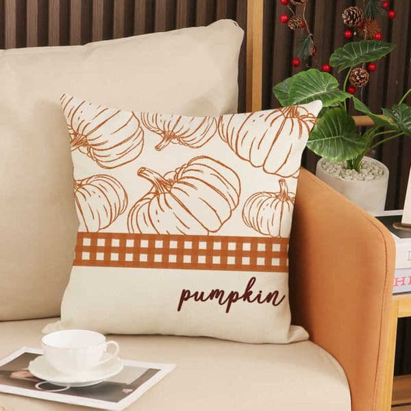 Maple Leaf Print lowcase Autumn Simple Versatile Letter Cushion Indoor He Decor Sofa low L260430 Y260601