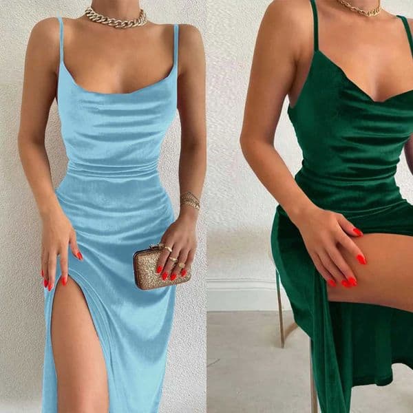 Women 2025 Autumn Winter Elegant Party Club Evening Velvet Streetwear Bodycon Midi Dress Items For Business L260529