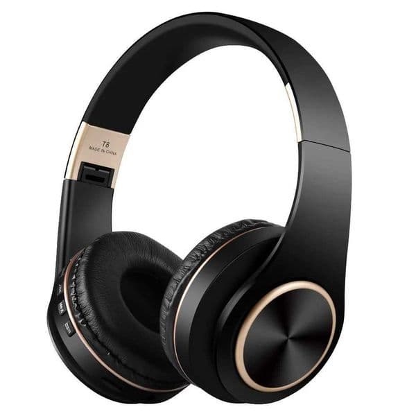 T8 Wireless EOENKK Headphones Bluetooth 5.3 Stereo Surround Sound Foldable Sport Low Latency Gaming Headset With Noise Reduction L260602