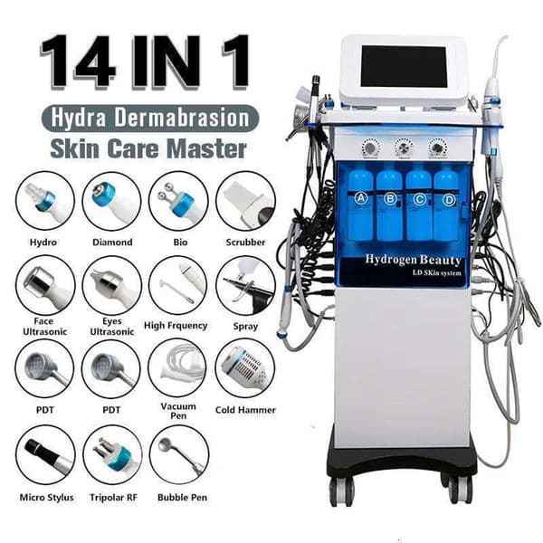 Ace Ace Ace High-End H2o2 Hydra Dermabrasion Diamond Peeling 14 In 1 Luxury Skin Care Bubble Exfoliating Acne Blackhead Removal Skin Rejuvenation Equipmen