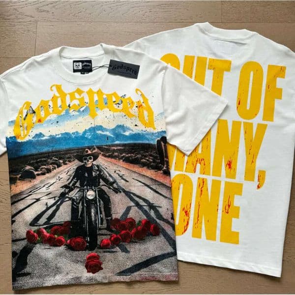 Godsspeed Shirt Designer T Shirt Mens Tshirt Graphic Tee Cotton Short Sleeve Beach Hipster Fabric Couple Printing Men Women High Street High Quality 281