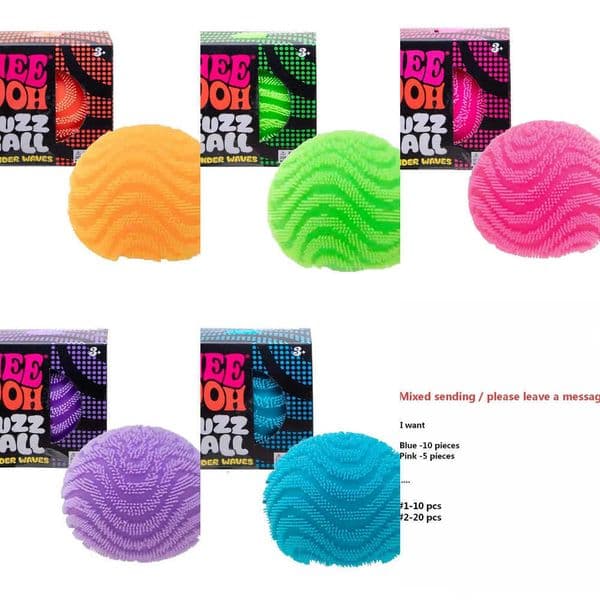 NeeDoh Fuzz Ball Blind Box Series Desktop Ornament Stress Relief Fidget Toys Suitable For People Under Pressure Fun Soft Stress Decompression Squishy To