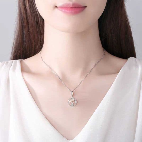 925 Sterling Silver Charms Family Tree Love Heart Mom Pendant Beads Fit Brand Bracelets Necklaces Women DIY Jewelry C260602