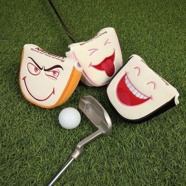1 PC Golf Head Cover,PU Leather, Magnetic Closure, Universal Fit Putter Protector,Scratch-Resistant,For women 26L0602