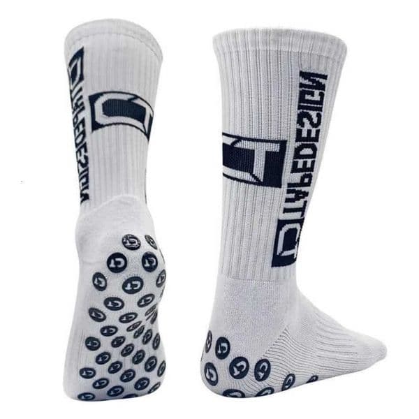 New ANTI Socks Mid 6Pairs/Lot SLIP Tapedesign Calf Football 2023 Non-Slip Soccer Sport Cycling Sports Mens Sock EU38-4 H260602