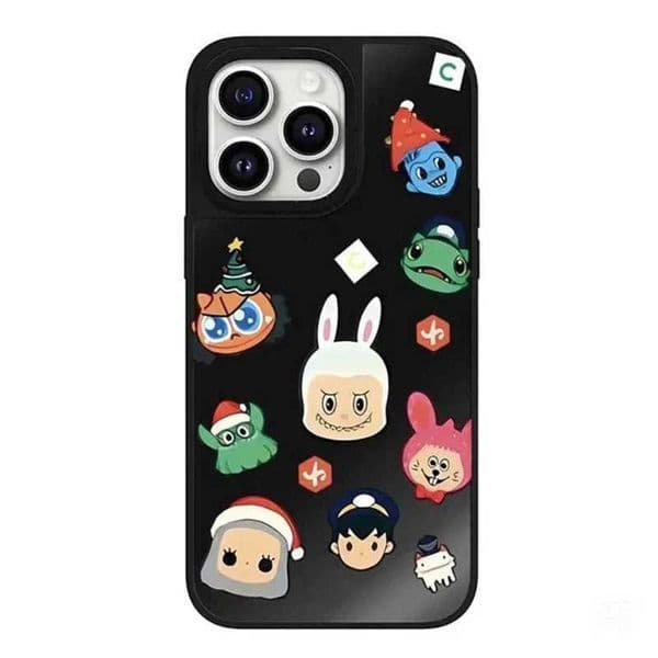 m f 13 cas cart oon doll Chri stmas mirror New agnet ic p hone case cov er suitab le Arriva or i Ph on e 1 1 1 2 l 14 1 5 16 Pro Ma x phon e Cu e s uitable f te Y260602