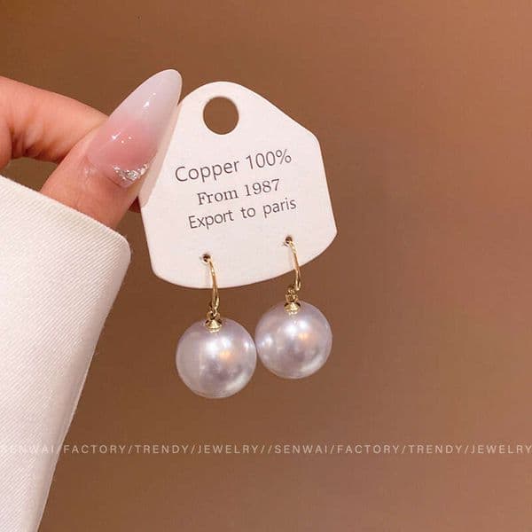 Designer Jewelry Luxury Jewelry French-Style Gentle Elegant Vintage Pearl Earrings For Women, Niche Design With A High-End Feel, Unique Studs, Fashionable And Versa