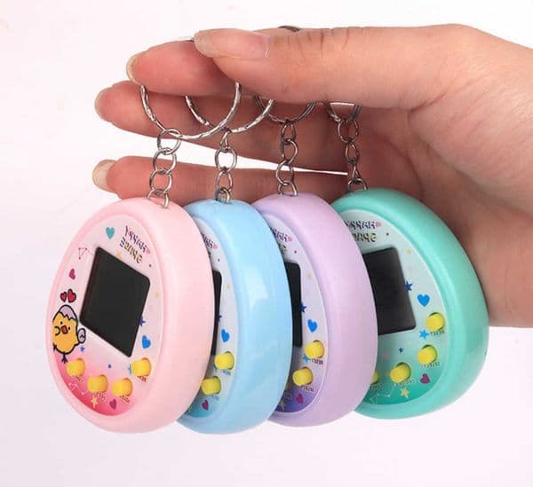 Nostalgia Childhood Handheld Game Pocket Console Interactive Virtual Pet Raising Toy with Feeding Function Mini Pet Game Machi L260603RELU
