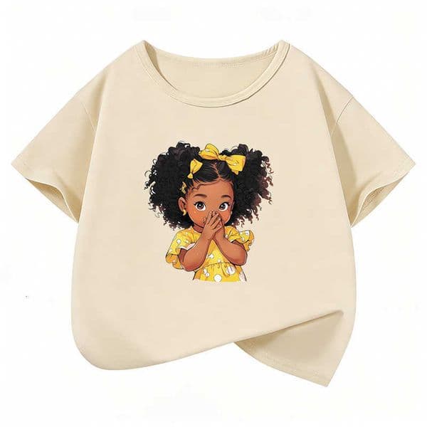 Girl Graphic Kawaii T-Shirt Printed T Shirt Girls Summer Clothes Short Sleeve Tops T-Shirts Cute Girls Clothing H260602