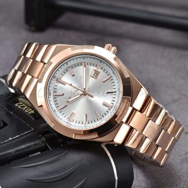 Constantinnly Watch Top Brand Series Watch Silicone 41Mm Stainless Steel Strap Sapphire Glass Fully Automatic Mechanical Men Watch Fed