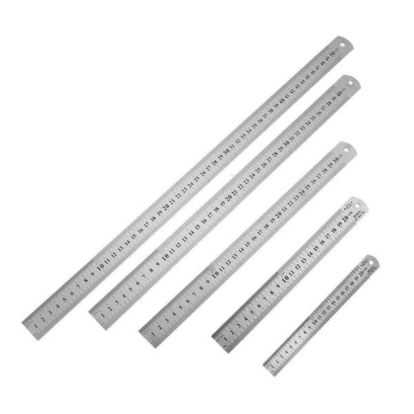 Stainless Steel Metal High Precision Millimeter Drawing Ruler for School Office Home Engineer Craft