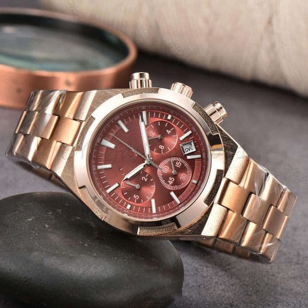 Constantinnly Watch Top Brand Series Watch Silicone 41Mm Stainless Steel Strap Sapphire Glass Fully Automatic Mechanical Men Watch 67E