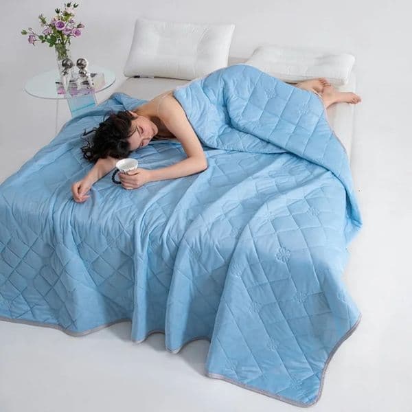 cool silk ice cream summer quilt solid color printing air conditioner quilt machine washable water washable quilt 260603
