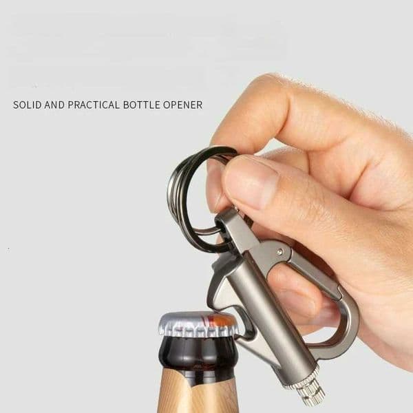 Mti functional Keychain Outdoor Match Fuel Oil Igniter He Suitable Bottle Opener Metal Durable LighterJ260603