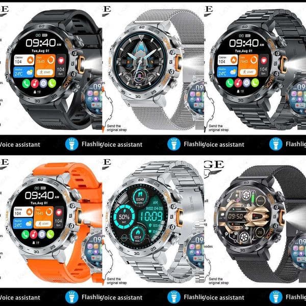 Sport LIGE 2025 Smart Watch Watches LED Flashlight 360360 Ultra HD Sn Waterproof Fiess Call Men Smartwatch Y260603