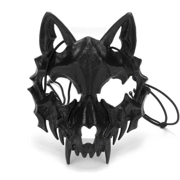 Skeleton Animal Scary Black And White MaskScary Animal Half Face Mask Cosplay Accessory for Halloween Masquerade Carnival Party L2606033B06