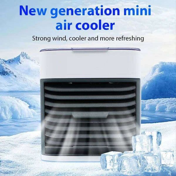 Mini Conditioning Portable Cooling Fans Household Office Desktop Small Air Cooler Mobile Humidification Water-cooled Fan