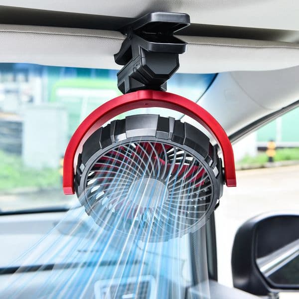 Hipacool Car Cooling Clamp Fan 2000mAh USB Rechargeable Burshless Cooler 900 Rotatable Portable Tool Electronic 260601