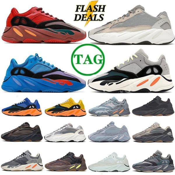 HOT SALE 700 700s Running Shoes Sneakers Trainers for Mens Women grey Salt Black white yellow Outdoor Sports Hiking shoe BIG SIZE EUR 36-46