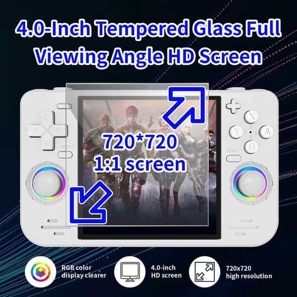 Game 40 Handheld Console RF40H Retro IPS Sn 4000mAh WiFi Linux System Glowing Rocker Portable Pocket Video Game ConsoleJ260603