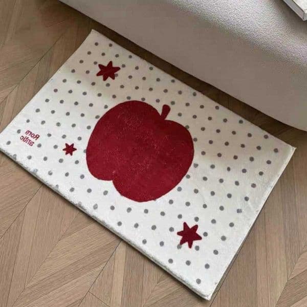 Pattern Star Soft Plush Carpet Cute Cartoon Bedroom Floor Mat Plush Bedside Blanket Absorb Bathroom Home Decor Floor Mat L260603