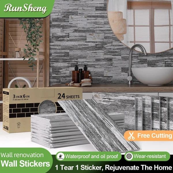 Luxury Designer Decor Thickened Foam Self-Adhesive Home Decoration Pvc Kitchen Living gift set Room Wall Sticker 7.62*15.24 Cm Decoration For Home 18