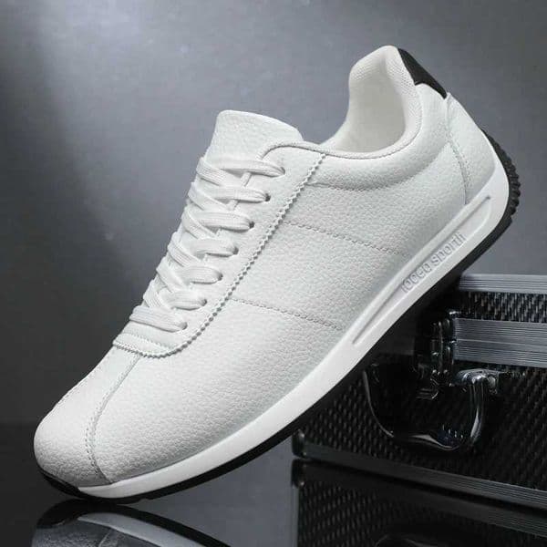 PU Leisure Running Mountaineering Summer Fashion Anti Slip Leather Sports Shoes Tennis Trend Hot Selling Men White Flat Shoes X260603