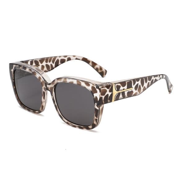 Luxury Men's Large Frame Designer Sunglasses Sexy Leopard Print Women's High-end Thick Frame Polarized Outdoor Cycling Sun Protection And Windproof Glasses