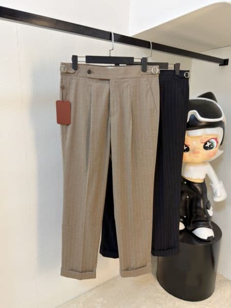 L new 2026 men's pants straight leg pants men designer pants business dress pants high quality pants men's trousers spring pants clothing men luxury trousers