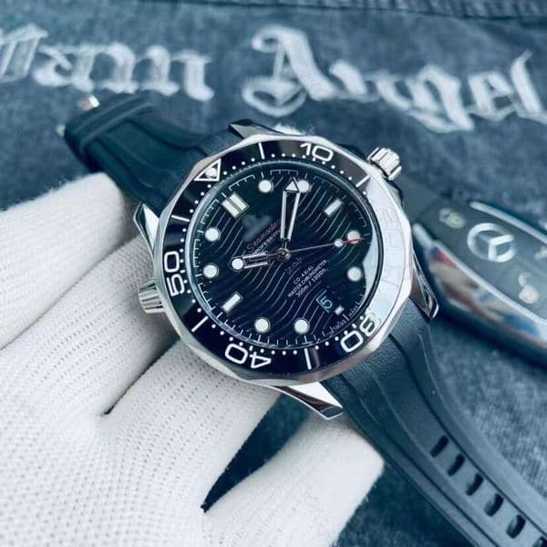 Omgs Watch Designer Watch Automatic Orologio Fashion Movement Transparent Case 300M Watch Diver Mens Montre De Reloj 904L Steel OME Wristwatch Quality 88A
