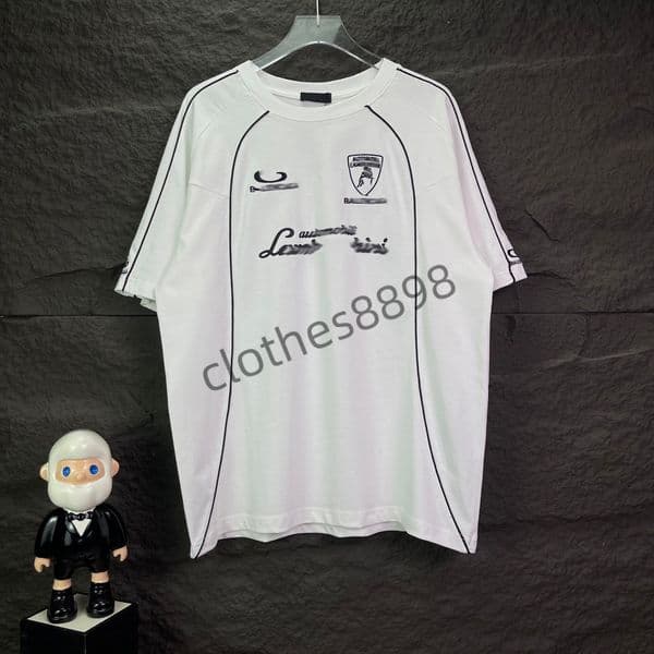 Bal designer T-shirt for Men Designer T Shirts Luxe Tshirt Men Top Oversized Tee Shirt mantshirt Clothing Fashion Summer Crew Neck Short Sleeve 70f