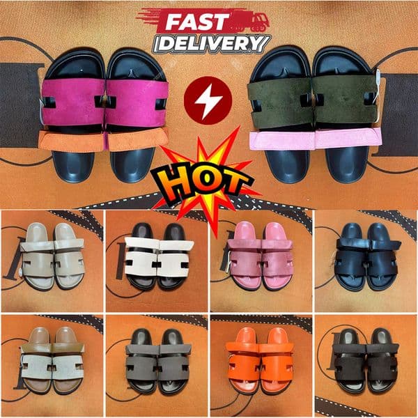 Designer sandals Chypre H Cut-Out Slide Sandals Women Casual Shoes Velcro Flat Retro Classic Luxe Daily Street Summer Hot Trending New 36-45